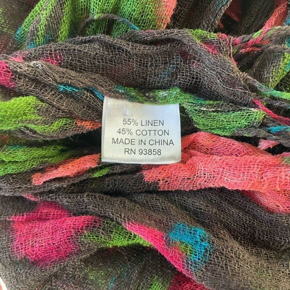 Colorful lightweight scarf  - Picture 2 of 4